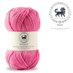 Nestnhaven Acrowools Graze Hand Knitting and Crochet Yarn. Pack of 1 Ball - 100gms. Shade no - NNHG001 (Berry Purple)