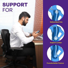 TEKCOOL Cotton Orthopedic Coccyx Cushion For Tailbone Pain Car SeatCushions For Chair Tailbone Pillow For Sitting SeatCushion For Car Driving Seat Sitting Pillow Coccyx Seat Cushion For Chair (Black)'