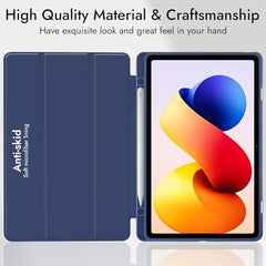 Robustrion Cover for Redmi Pad 2 Pro 12.1 inch Cover Case with Pencil Holder, Trifold Cover Case for Redmi Pad 2 Pro 5G Tablet Cover [Auto Sleep Wake Support] - Black