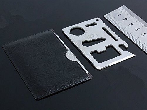 Syga Steel Multi-Purpose Pocket Tool with Cover (Black, Standard)