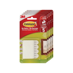 Command Small pack of 4 Pairs Picture Hanging Foam Strips, White,Form