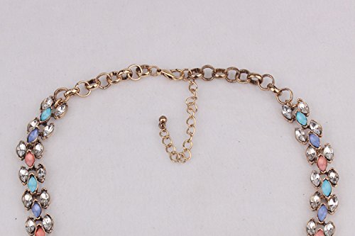 SYGA Large Alloy Crystal gem Necklace
