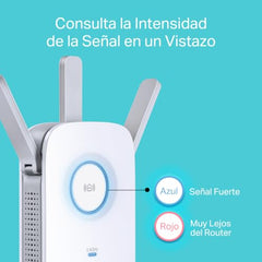 TP-Link AC1750 Universal Dual Band Range Extender, Broadband/Wi-Fi Extender, Wi-Fi Booster/Hotspot with 1 Gigabit Port and 3 External Antennas, Built-in Access Point Mode, 1750Mbps Speed (RE450)