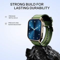 boAt New Launch Ultima Vogue 2, India's First AMOLED Type-C Smartwatch, 1.96" Display, 1000 nits Brightness, Metal Body w/Premium Straps, 10-Days Battery Life, Smartwatch for Men & Women(Active Black)