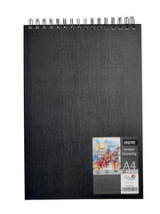Brustro Artists Sketch Book Wiro Bound, A5 Size (5.8x8.3 inches), Landscape, 116 Pages, 160 GSM (Acid Free) | Ideal for Sketching,Shading,Drawing with Pencil,Charcoal,Graphite