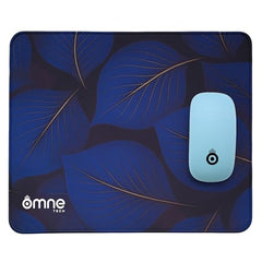 omne TECH Mousepad for Desk | Smooth Waterproof Surface, Anti-Slip Rubber Base, Durable & Comfortable Mouse Pad for Office, Laptop & Computer (Abstract Leaf Patten)