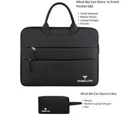 Tabelito Basic 15.6 inch Laptop Bag Sleeve Cover with Box for 15.6 inch HP/Dell/Accer/Apple/Asus/Lenovo/Ultrabook/Razer Etc.-Grey 15.6 INCH