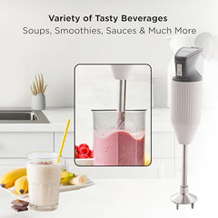 BOSS E111 Portable Hand Blender 180 Watt | Easy to Clean and Store | ISI-Marked, Blue