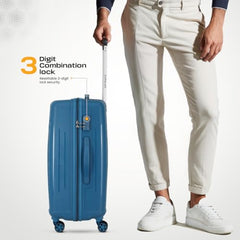 KAMILIANT by American Tourister Savvy|Trolley Bag Set of 3 (55+70+80 cms) for Travel| Hard Case Polypropylene (PP) Suitcase|360° 8-Wheel Spinner Luggage Trolley|Combination Lock|Orange Pastry