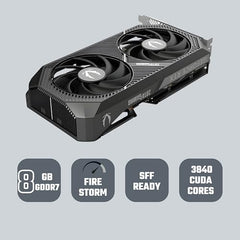 ZOTAC Gaming GeForce RTX 5060 Twin Edge 8GB Graphics Card - Black | 8 GB | DLSS4 | GDDR7 | PCIE 5.0 | SFF Ready | 3840 CUDA Cores | ZT-B50600E-10M | Only Graphics Card with 5 Year Warranty