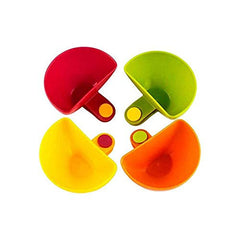 SYGA Set of 4 Coloured Party Dip Clips Bowl Clip for Plates Sauce Cups