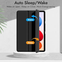 Robustrion Cover for Redmi Pad 2 Pro 12.1 inch Cover Case with Pencil Holder, Trifold Cover Case for Redmi Pad 2 Pro 5G Tablet Cover [Auto Sleep Wake Support] - Black
