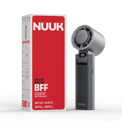 NUUK BFF Personal Hand Fan | 13000 RPM with IceTouch™ | 3600mAh Rechargeable Battery up to 10 hrs | Portable Mini Fan | 100-Speed Dial | For Travel, Office, Makeup & Outdoor | 1 Yr + 1 Month Warranty