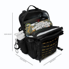 MuscleBlaze Tactical Backpack, Stealth Black, 45L