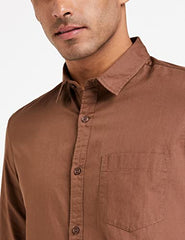 Amazon Brand - Symbol Men's Pack of 2 Cotton Casual Shirt| Regular Fit | Plain | Full Sleeve | Available in Plus Sizes