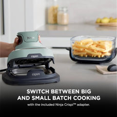 Ninja Crispi 1700W CleanCrisp Glass Air Fryer | 1.4L & 3.8L containers, Microwave, Freezer and PFAS Safe, Non-Toxic Glass Portable Cooking System with 2 year Warranty
