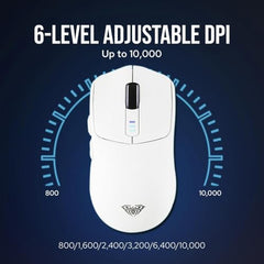 Aula SC580X Tri Mode Gaming Mouse, PAW3325 Sensor, 10000DPI, 1000Hz