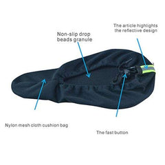 SYGA 3D Soft Saddle Pad Cushion Seat Cover Saddle Protector for Mountain Bike Bicycle (Black)