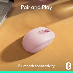Logitech M196 Compact Ambidextrous Bluetooth Wireless Mouse - Off White