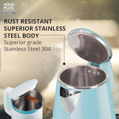 Havells Electric Kettle Altro 1250 Watts 1.5 liters, Double Layered Cool Touch Outer Body | 304 Rust Resistant SS Inner Body with Auto Shut Off | Wider Mouth | 2 Yr Manufacturer Warranty (Black)
