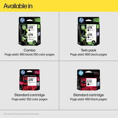 HP 678 Black Original Ink Advantage Cartridge