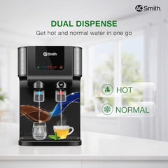 AO Smith Z9 Pro Black RO Water Purifier For Home | Ambient & Instant Hot | Copper + Alkaline Water Filter | 100% RO Purifier with Silver Sheild | 10L Storage