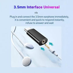One Plus USB-C to 3.5mm Headphone Jack Adapter | Type-C to AUX Audio Converter for OnePlus, Xiaomi, Realme, Vivo (NOT for Samsung/iPad/Pixel) - Black
