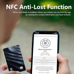 SEINXON Wallet Tracker (iOS Only) IP68 Thin Item Finder Card Luggage Located Bluetooth Works with Apple Find My APP & Network - Wireless Charger (Slim)