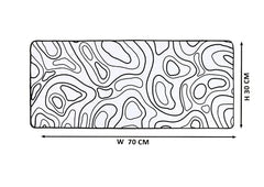SPIN CART Large Gaming Mouse pad, Long XXL Extended Desk Table Mat Mousepad for Laptop PC Computer (Abstract Blue)