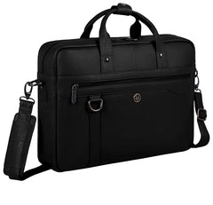 WildHorn Premium Leather Laptop Bag for Men | Handcrafted | Adjustable Shoulder Strap, Fits 15.6-Inch Laptop | Ideal for Office, Travel, Daily Use - 1 Year Warranty (WALNUT)