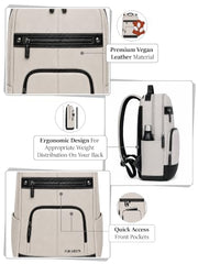 FUR JADEN Laptop Backpack With 15.6 Inch Laptop Compartment | Water Resistant For College School Work for Men & Women | With USB Charging Port