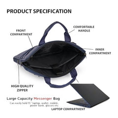 ADISA Laptop Bag for Men - Faux Leather Office Messenger Briefcase with Laptop Compartment for Work, Business, Corporate & Professional Use (LB6050)