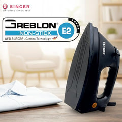 SINGER STEAMINATOR 8 Bar 2600 W Steam Generator Iron | 100 g/min Continuous Steam | 1.5L Water Tank | Ceramic Soleplate | Vertical Steam | Auto Shut-Off | Heavy Duty | ISI Certified | 2 Years Warranty