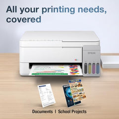 Epson EcoTank L3356 (New Launch) WiFi InkTank A4 Colour Printer, Scanner, Copier for Home & Office, 5760x1440dpi Resolution, Low Printing Cost at just 9 Pais/Black Print & 33 Paise/Colour Print