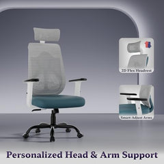 Furnivo Titan Ergonomic Office Chair for Home & Office | Adjustable Armrests | 120 Recline | Lumbar Support | Thick Cushioned Seat | Heavy-Duty Base | 3 Years Warranty (Eco Black Red)