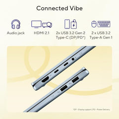 ASUS Vivobook S14 Flip (2026),Snapdragon X X1 26 100,AMD Radeon iGPU,8GB RAM,512GB SSD,FHD+,Touchscreen,14"(35.5 cm),Win 11,M365 Basic(1Y),Office 24,Light Blue,1.39 Kg,TP5408QA-U2093WS,Flip Laptop