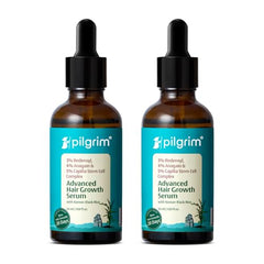 Pilgrim Advanced Hair Growth Serum with 3% Redensyl & 4% AnaGain -100ml | New Hair Growth in 28 Days, Korean Black Rice, Rosemary, Reduce Hair Fall, Hair Regrowth, Increase Hair Density, Thicker Hair