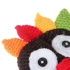 MOMISY Turkey Crown Big Eyes Cartoon Cap Newborn Baby Photography Shoot Props Costumes - 0 To 6 Months (Brown)
