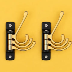 iSTAR Wall Hooks for Hanging | Flexible 4 Pin Hooks Bathroom Cloth Hanger Wall Hook Door Robe Hooks for Hanging Keys, Clothes, Towel (Rose Gold, Pack of 3)