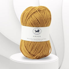 Nestnhaven Acrowools Graze Hand Knitting and Crochet Yarn. Pack of 1 Ball - 100gms. Shade no - NNHG001 (Berry Purple)