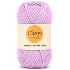 Classyo Acrylic Yarn for Crocheting (100gms x 1 Ball, 4ply) | Soft Wool Crochet Thread | Acrylic Hand Knitting Yarn | Wool for Crochet | For Sweater, Scarf, Hat, Baby Clothes, Purse, Gift Bags and DIY Crafts (Butter, Pack of 1)