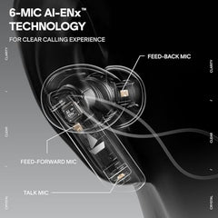 boAt 2026 Launch Nirvana Crown, Sonic ARC, LEDs, Haptic Feedback,50dB Hybrid ANC,Spatial Audio, 6 Mic ENx, App Support, v6.0 Bluetooth Earbuds, TWS Ear Buds Wireless Earphones with mic (Blazing Red)
