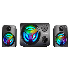 Ant Esports GS150 Computer Speakers, 2.0CH PC Speakers, in-line Volume Control, 6W USB Powered Stereo Desktop Speakers with 3.5mm AUX for PC/Laptop/Projector/Tablet/Cellphone