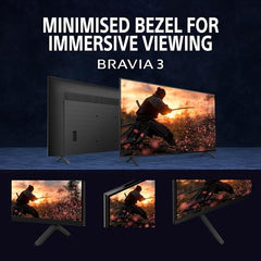 Sony BRAVIA 3 Series 139 cm (55 inches) 4K Ultra HD AI Smart LED Google TV K-55S30B (Black)