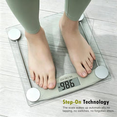BMI Smart Digital Weighing Scale for Body Weight, Rechargeable Bathroom Scale With Body Fat Measurement - Gripit Advanced Smart Scale (Grayish Green)