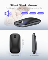seenda SKM64-3 Wireless Bluetooth Keyboard Mouse Combo for Windows and Mac