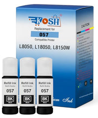 KOSH T664 Refill Ink Compatible for Epson L130, L310, L361, L380, L405, L565, L365, L485, L220, L360, L130, L130 and L380 Printers (4, Black Pack of 4)