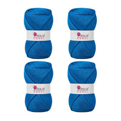 Woolco Oswal Brilon Acrylic Hand Knitting Yarn Balls Pack of 4 (50g Each) -Soft Wool Yarn for Knitting, Craft, DIY Projects, Sweaters, Scarves, Multicolor Wool Thread for Home Use (Off White)