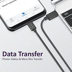Czartech [1.2 Mt USB-C 20W Fast Charging cable Compatible with i-Phone,14,13, 12,11, X, 8, 7, 6, 5, i-Pad iPad Air and More [Nylon Braided,Black - Pack of 2]