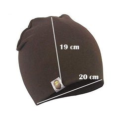 SYGA Unisex Cotton Cap Knitted Baby Cap Piece PlainCap_Black_S 6M - 5YEARS